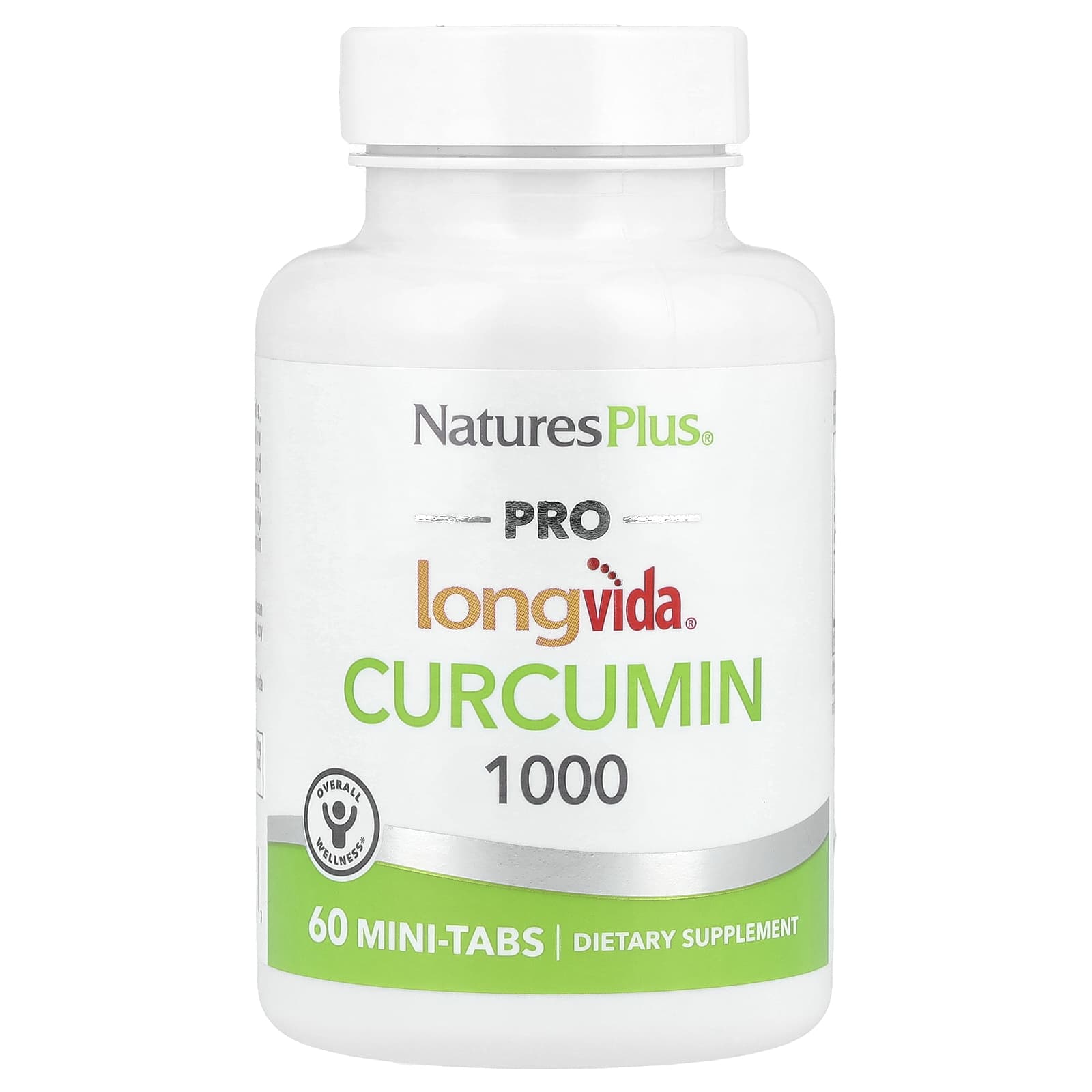 

NaturesPlus, Pro Longvideo®, Curcumin 1000, 60 Mini Tablets
