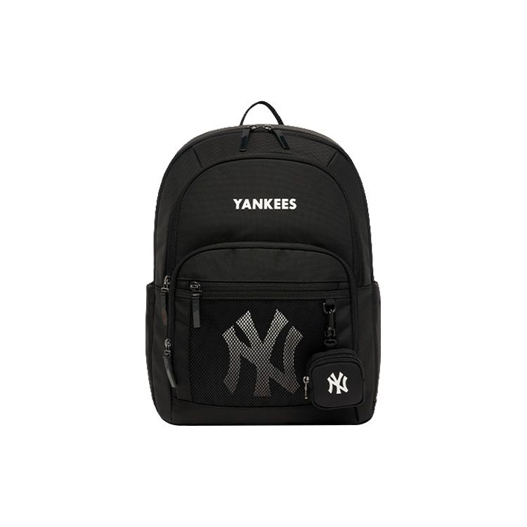 

MLB New York Yankees Large Logo Multi-Layer Mesh Backpack Men Backpacks Black 7ABK0063N-50BKS Black