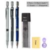 2.0mm Mechanical Pencil Art Drawing Design Automatic Pencil 2B Black/Color Lead Refill Writing Student Office & School Supplies