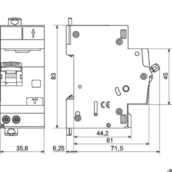 Disjoncteur différentiel - Legrand - 410705 - 16A - 30mA - Courbe C