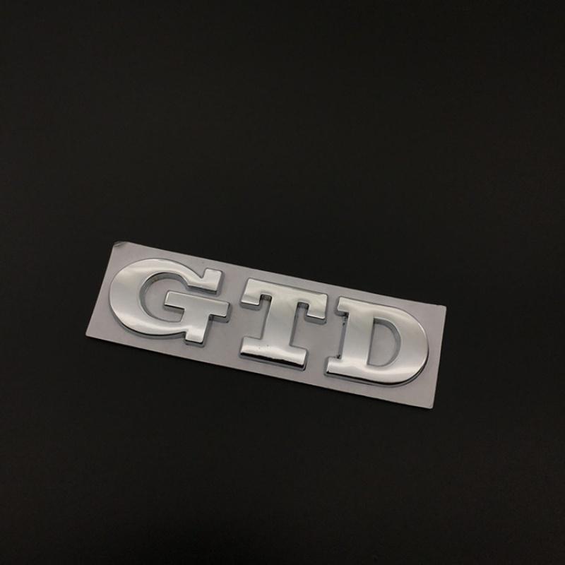3D Metal GTD Logo Car Stickers Decals Front Hood Grill Emblem Badge for GTD Go-lf 2 4 5 6 7 8 R MK4 MK5 MK6 MK7 MK3 MK2