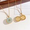 Women Heart Photo Locket Pendant Necklace Unique Light Luxury High-End Non-Fading Jewelry Accessory