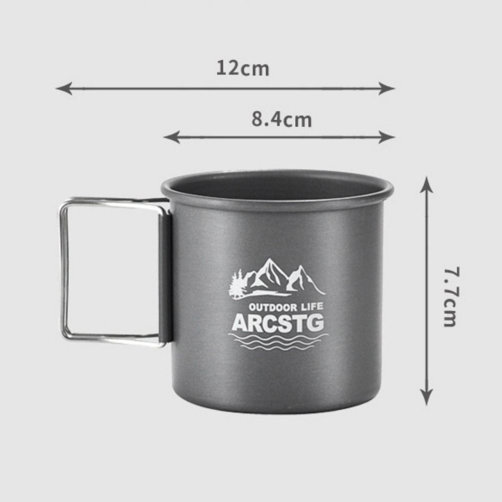 Ultralight Coffee Cup 350ml Aluminum Alloy Cup  Camping Picnic Hiking Accessories