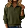 Pulls Pour Femmes Zippé Manches Longues Coupe Ample Pull