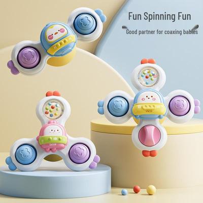 Baby Spinning Teether Toy with Suction Cup for 6-12 Month Infants