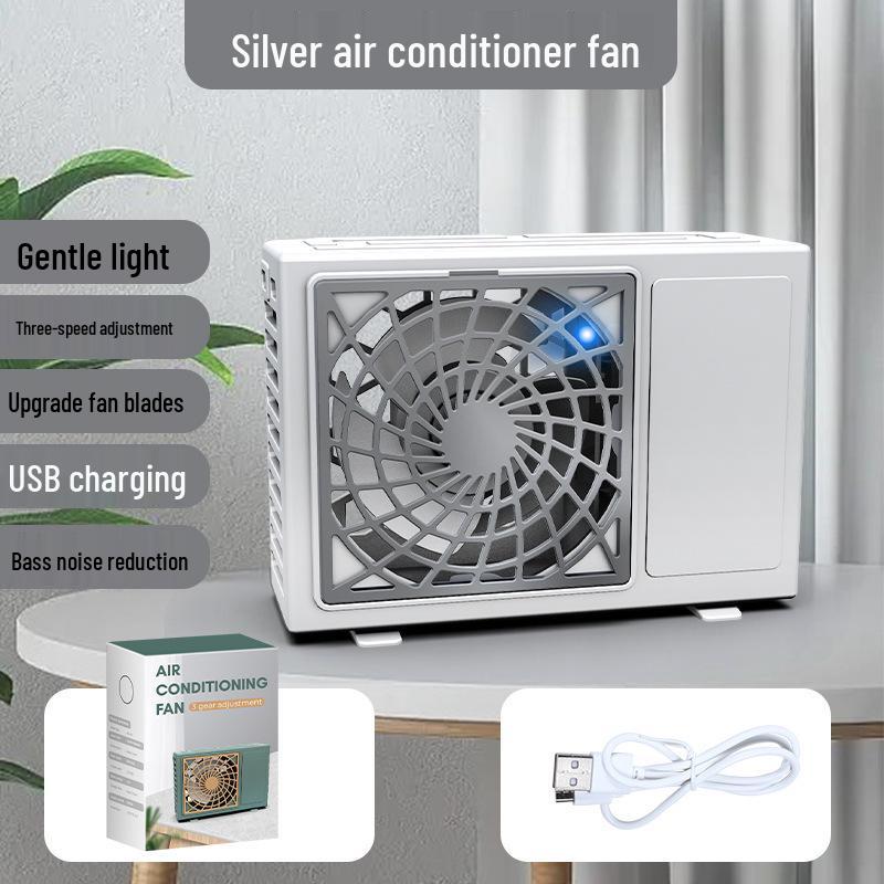 Rechargeable High-Speed Mini USB Desktop & Handheld Fan 11*7.5*4.3CM