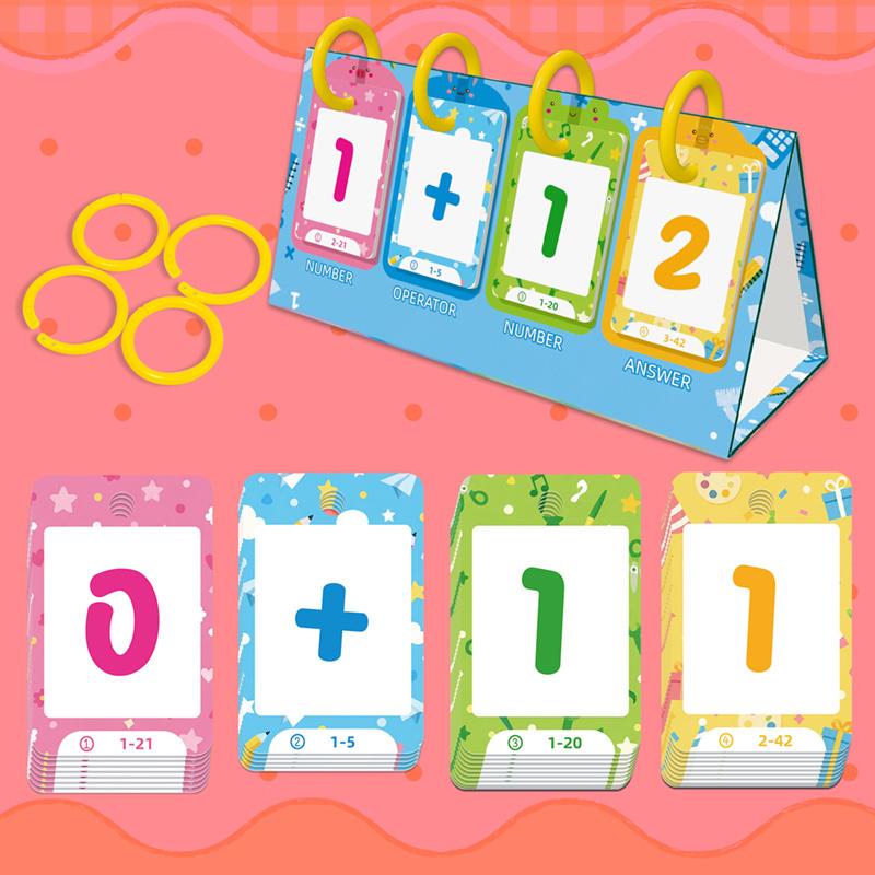 88PCS Math Learning Desktop Cards for Early Childhood Mathematics Calculation Parent Child Interaction Cards Educational Toys
