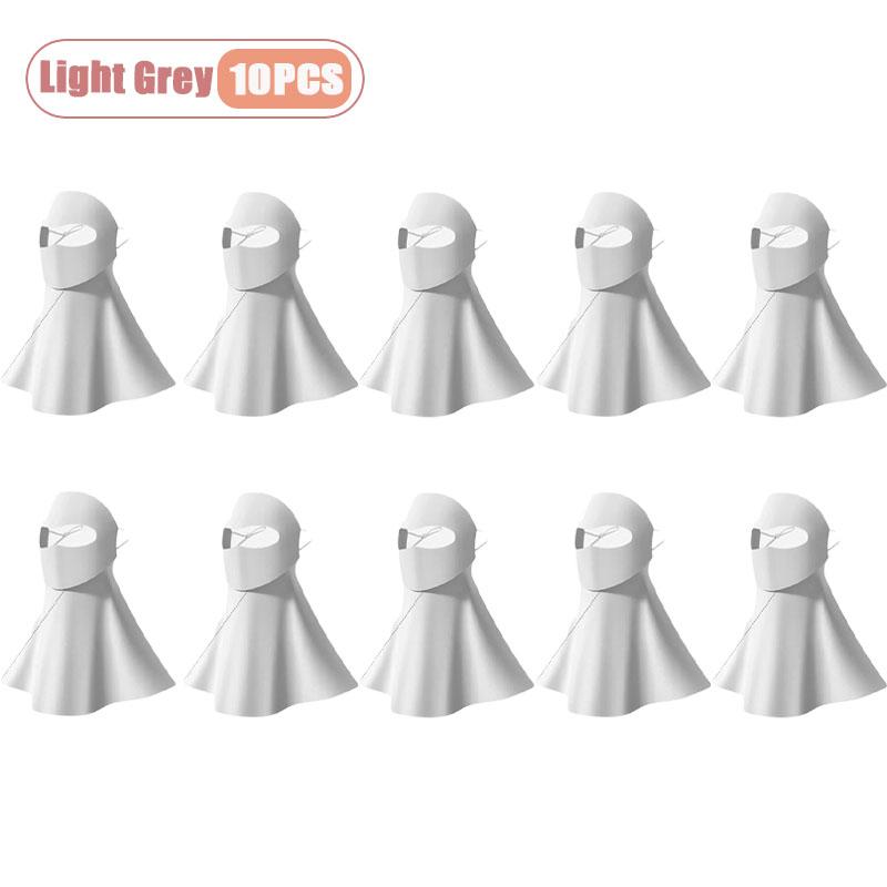 1-10PCS Ice Silk Face Mask Women Cooling Breathable UV Protection Eye Cover Summer Sun Mask Dustproof Stylish Face Gaiter