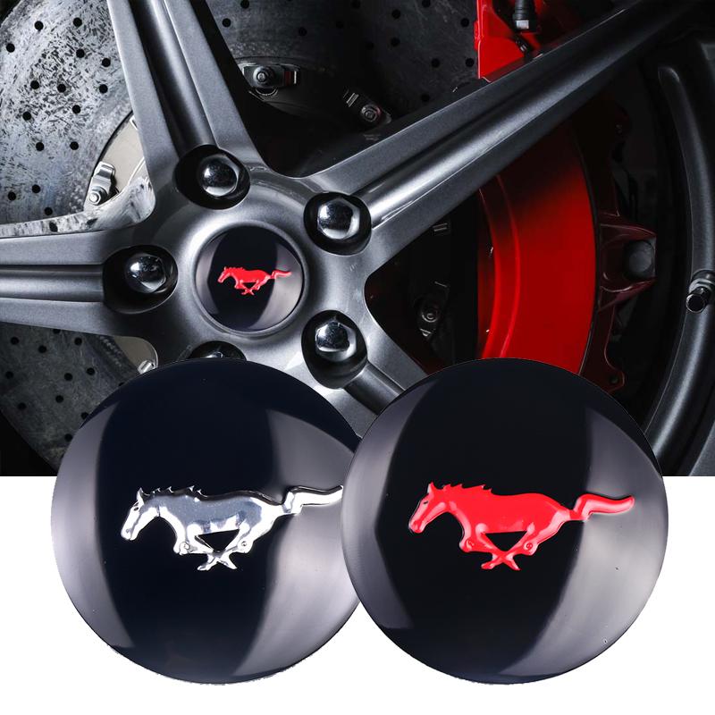 4pcs Aluminum Alloy Car Wheel Center Hub Caps Cover For Ford Fiesta Mondeo Fusion Explorer Escape Shelby Edge Taurus Mustang