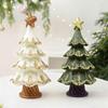 Christmas Tree Statue Small Decorations for Shelf Holiday Landscape