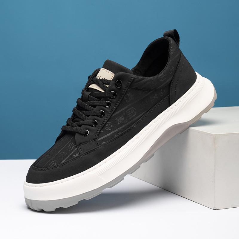 2025 direct supply cloth shoes men's spring new breathable comfortable versatile casual shoes fashion trend platform shoes