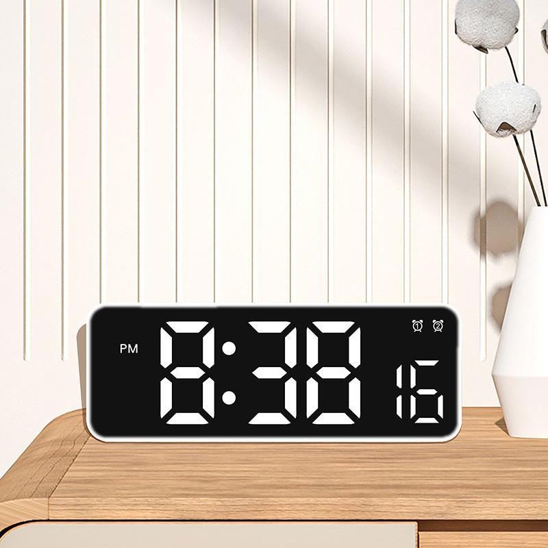 Minimalist Digital Alarm Clock With Temperature Display For Bedroom Decor