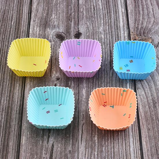 Practical Non-sticky DIY 9 Styles Reusable Hear Muffin Molds for Home Baking Baking Mold