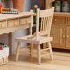 Hot Sale 1/12 Dollhouse Simulation Mini Wood Chair Model Dollhouse Furniture Decor Accessor Dolls House Micro Scene Photo Props