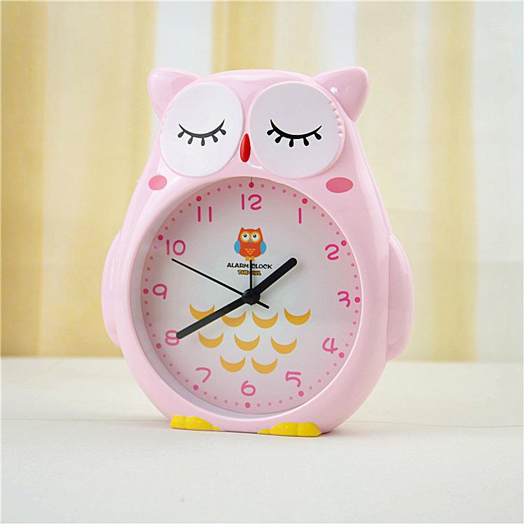 Simple Candy Color Digital Desktop Clock, Cartoon Owl Small Alarm Clock, Student 9.9 Daily Necessities General Merchandise Batch
