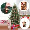 Backpack Hanging Charm Christmas Monkey Advent Calendar, 24 Days Countdown Calendar with 2D Acrylic Holiday Box Ornament, Funny Animal Xmas