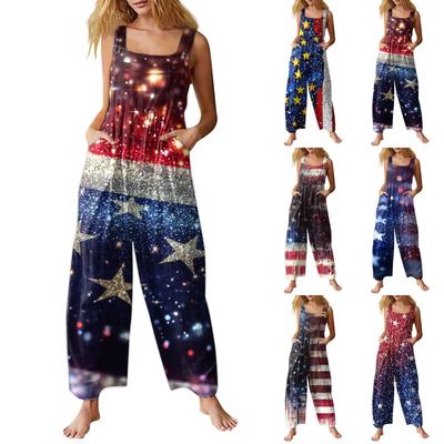 Women's Jumpsuit Printed Casual Loose Jumpsuit