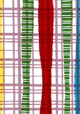 Todaya Shoten Nashien-zome Tenugui (Japanese Hand Towel), Random Stripes, 217