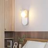 Nordic Wall Lamp,Globe Wall Sconce,Lighting Fixture,Metal Wall Lamp,White Glass Ball Shade,Mid-Century Modern,L