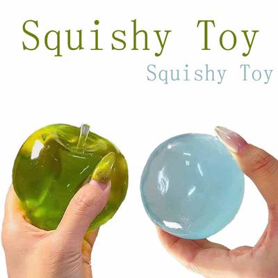 Juguetes de Maltosa Azul Squishy Anti Estrés Sensorial Fidgets Juguete Suave Transparente Rebote Lento Descompresión Relajación Después de Estudiar Juguetes