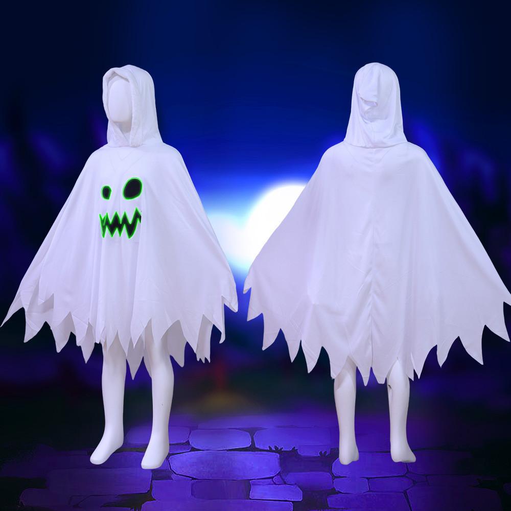 Halloween Childrens Ghost Cloak With Noctilucent For Cosplay And Party Events
