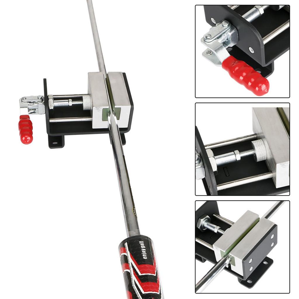 Golfschläger-Schraubstockklemme, Anti-Rutsch-Handhalter-Druckstange Schwung-Griffwechsel-Kit, Zubehör Griffentferner Greifwerkzeug Ersatzkit