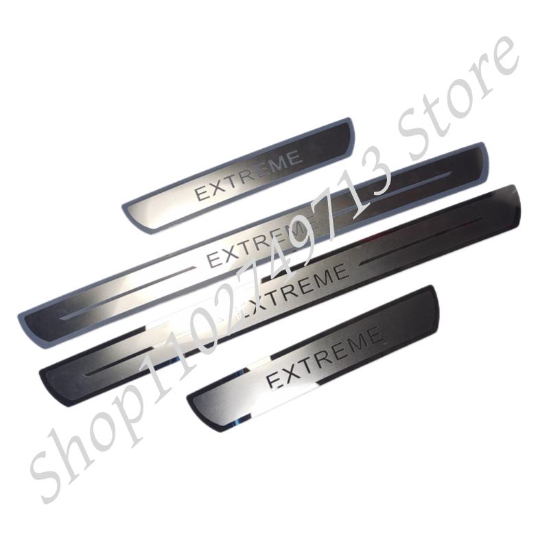 BGR1 For Dacia Duster Extreme Spring Electric Accessory 2020-2022 2023 Stainless Car Door Sill Kick Plate Protector Cover Trim
