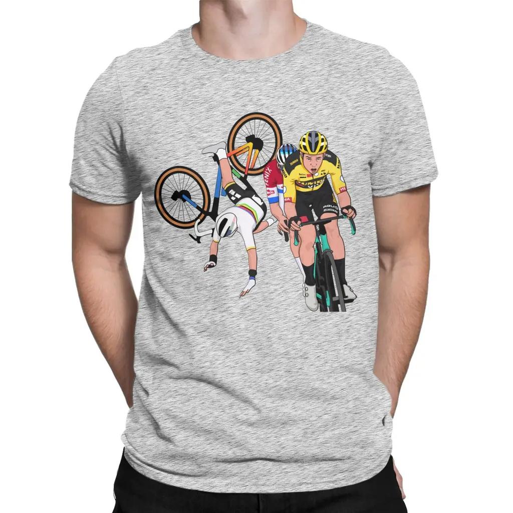 Tour Of Flanders 2020 Cycling Men's T Shirt Van Der Poel Tee Shirt Short Sleeve Round Collar T-Shirt 100% Cotton Clothes