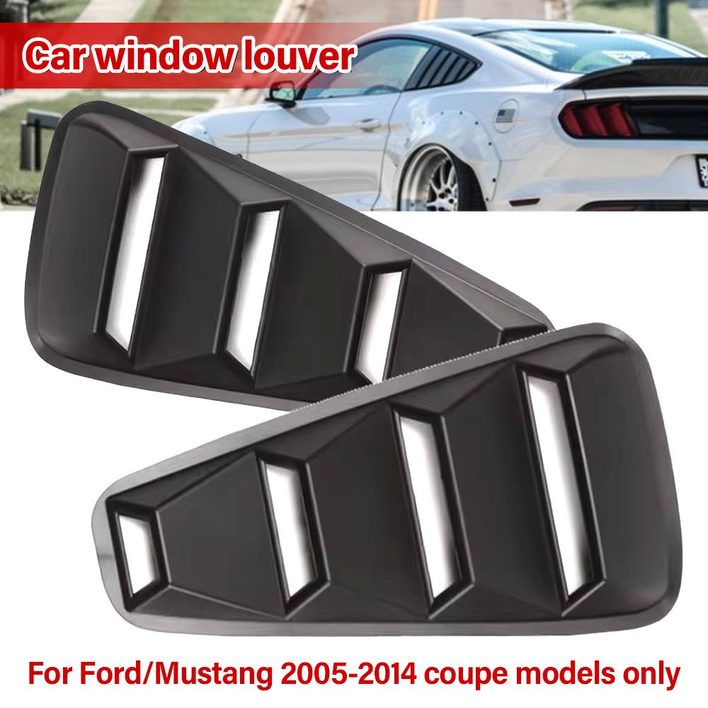 1 Pair Quarter Side Window Louvers Scoop Cover Vent for Air Inlet Tuyere Ventilation Valve For Ford/Mustang 2005-2014