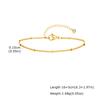 Stainless Steel Chain Bracelets Non Tarnish Dainty Ball Herringbone Bead Chain Stackable Bracelet Women's Party Jewelry