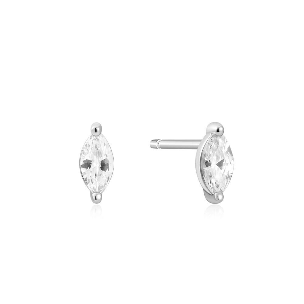 [Annia Haye] Marquise Solitaire 925 Silver Stud Earrings E059-02H