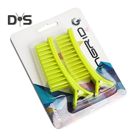 

2 шт. Затискач для волосся Професійна нековзаюча гребінець із проділом волосся без слідів. Затискач для волосся з качиним рахунком. Домашній салон для жінок. Затискач для стрижки волосся. жовтий