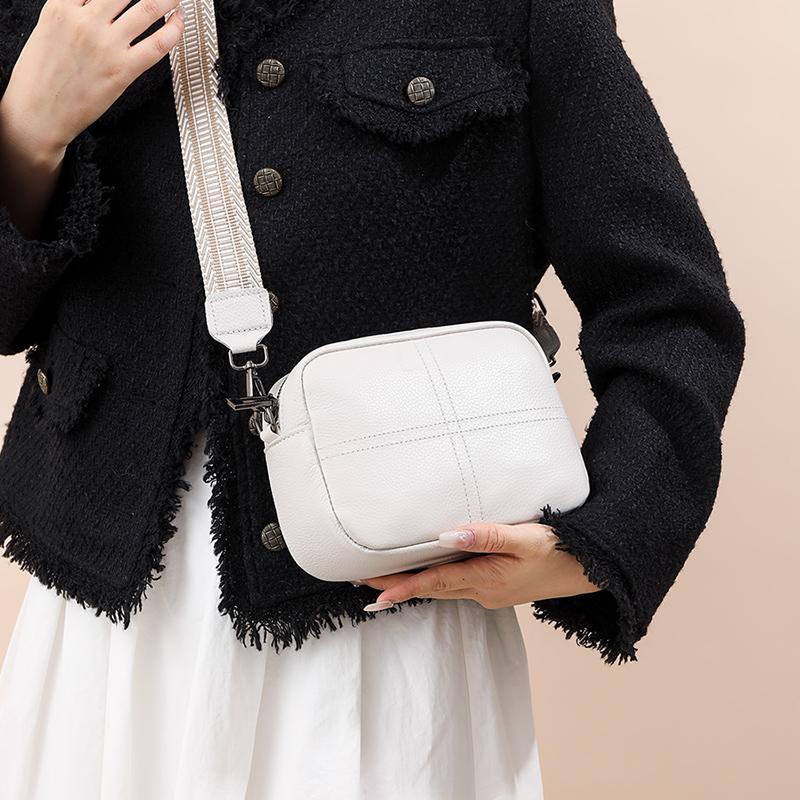 Authentic Leather Crossbody Bag for Women High-Quality Leather Bags Simple Zero Phone Wallet