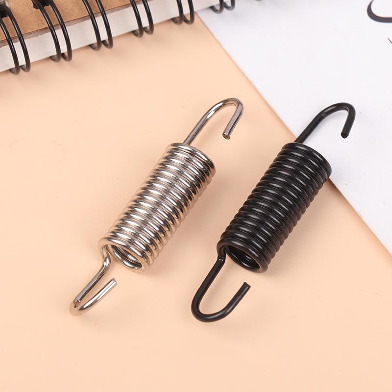 2Pcs Motorcycle Stainless Steel Spring Hooks Motorcycle Modified Exhaust Spring Pull Reed With Hook Engine Accessories