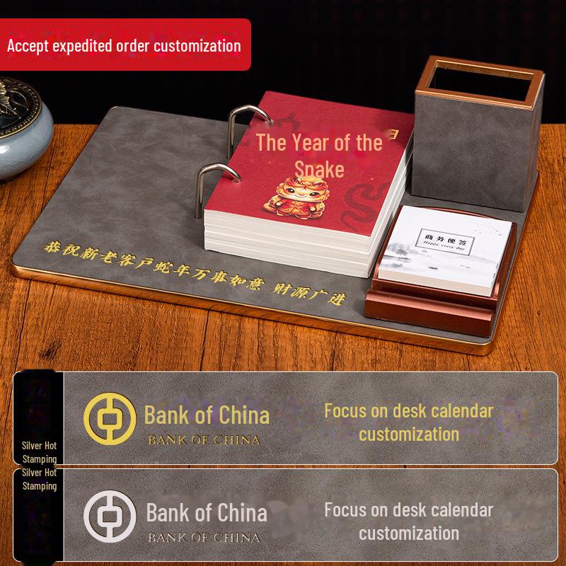 2025 Retro National Style Multifunctional Desktop Weekly Calendar