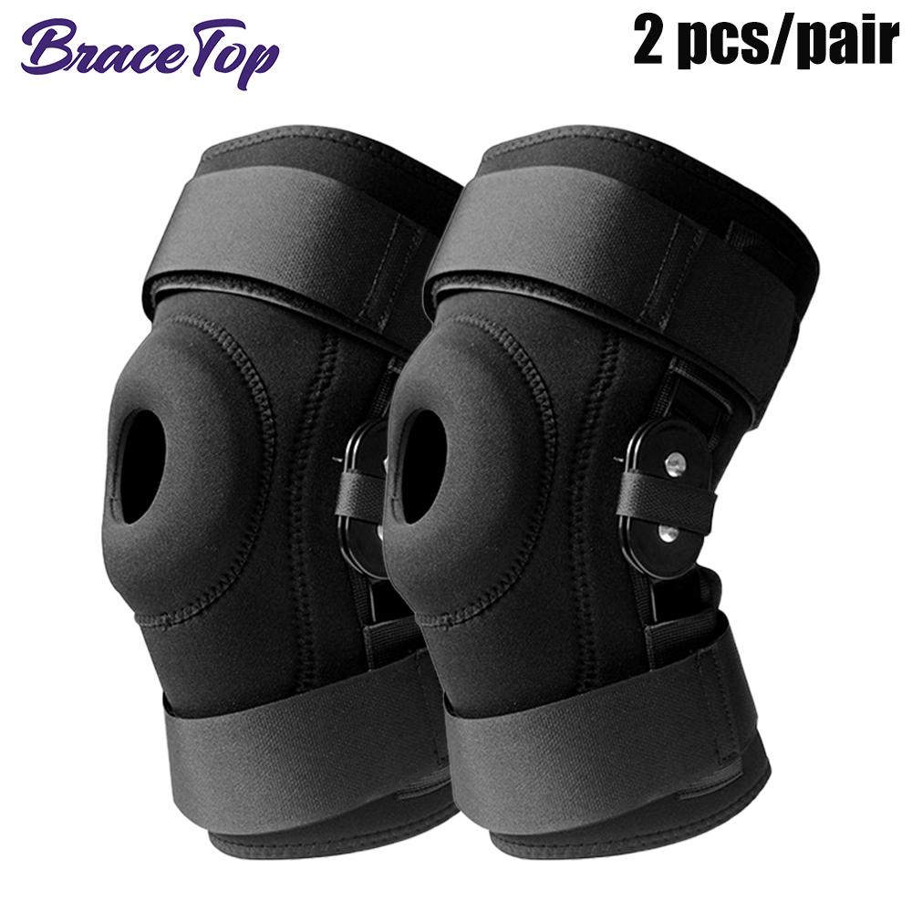 

Bracetop 1 Pair Sports Hinged Knee Support Brace For Patella Instability, Meniscus Injuries, Ligament Sprains, Meniscus Tear Acl XXL