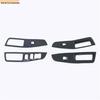Carbon Fiber Texture Interior Mod Kit for Ford Edge 2020: Door Bowl, Glass Switch, Steering Wheel, Glove Box