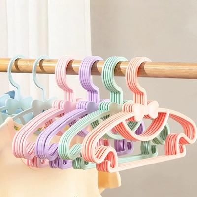 10 Stück Balkon Winddichter Kinderkleiderbügel, Haushalts Kunststoff Kleiderständer, Dicke Krawatten Kleiderbügel