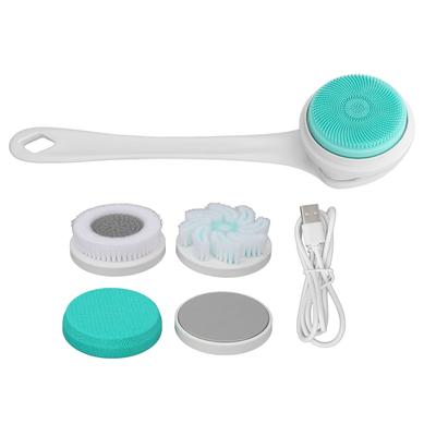 Fully Automatic Electric Bath Brush Long Handle Shower Back Brush for Elderly Pregnant Women