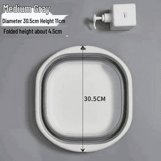 Portable Rectangular Foldable Washbasin for Dorm, Baby, Travel & Household Use