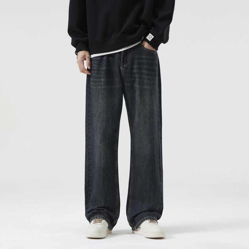 

Новые японские свободные прямые уличные ретро-трендовые джинсы мужские брюки на весну и лето 38