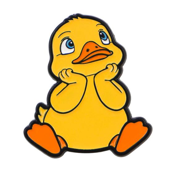 Brooch Pin, Little Yellow Duck Turtle Design Brooch, Thickened Zinc Alloy Badge, Enamel Paint Stable Buckle Pins for Backpacks And Hoods темно-желтого