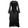 Women's COS medieval strap-on mid-length dress Lolita Lolita dark retro goth dress