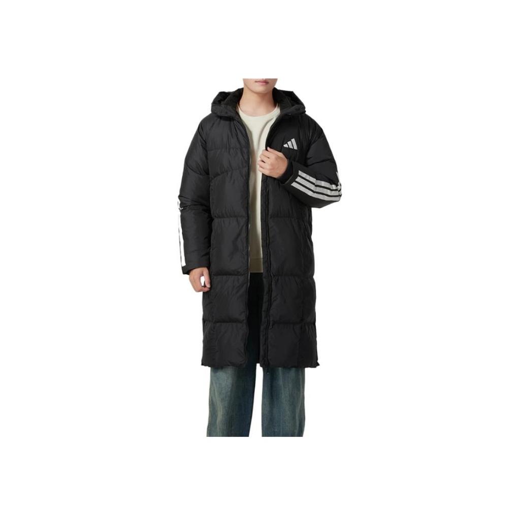 adidas Sports Lifestyle Series Hooded Warm Long Sleeve Down Jacket Men Jackets Black JG3840