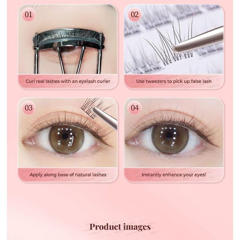 Worthbuy - Naturalne Sztuczne Rzęsy Wielopak Bez Kleju (Różne wzory)