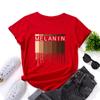 Summer Women's MELANIN Printed Cotton Loose Round Neck Short Sleeved T-Shirts Women’s