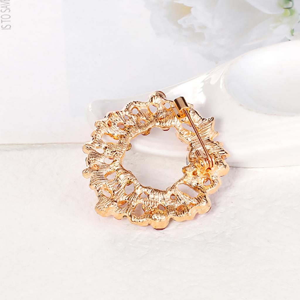 Christmas Brooch Rhinestone Crystal Christmas Pin Personality Brooch All- Clothes Accessories