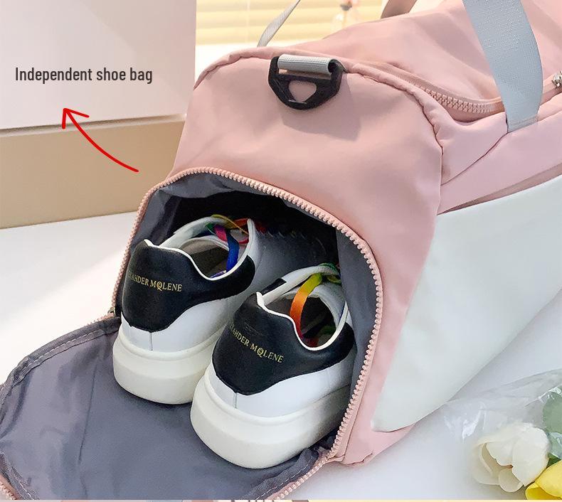 Women's Large Capacity Fitness Travel Backpack with Wet/Dry Separation, Shoe Compartment for Short Business Trips and Sports.