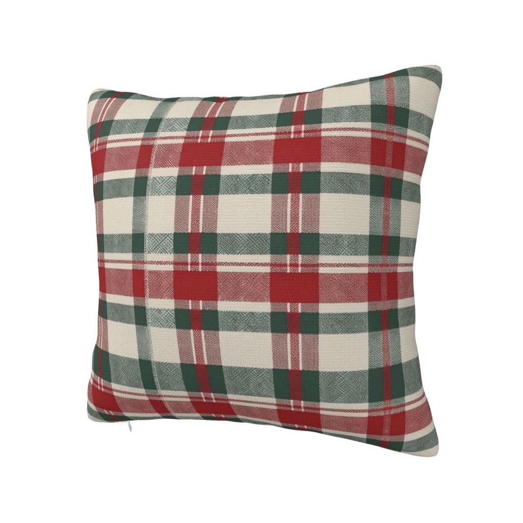 Kostkovaný a sváteční vánoční povlak na polštář Novinka Povlak na polštář Měkký design Povlak na polštář Povlaky na polštáře Na pohovku Auto Domácí dekorace