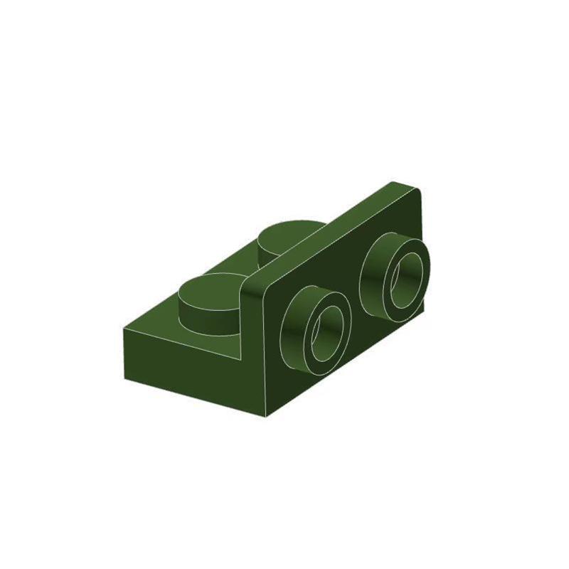 

10PCS 99780 Bracket 1 x 2 - 1 x 2 Inverted Block Moc Color Compatible with Brick DIY Children s Toy Assembly 10PCS армія зелений колір